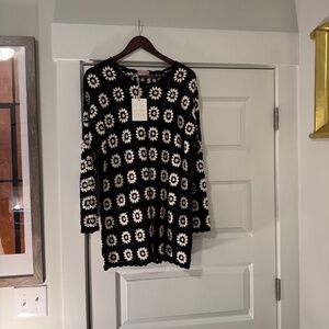 Mumu dress, M, black & white